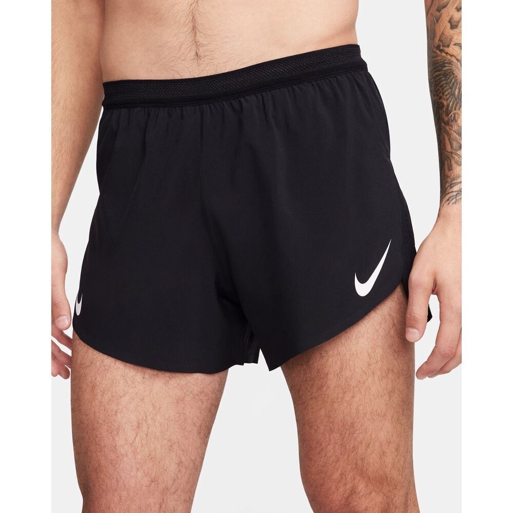 Nike AeroSwift Dri-FIT ADV 4" Brief-Lined Running Shorts Black Large NWT